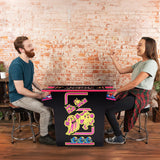 Arcade1Up Ms. Pac-man Retro Home Arcade Table with 12 Classic Games, Head-to-Head Arcade Machine