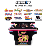 Arcade1Up Ms. Pac-man Retro Home Arcade Table with 12 Classic Games, Head-to-Head Arcade Machine