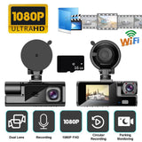 Built-in WiFi GPS Front 2K And Rear 1080P Dash Camera