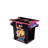 Arcade1Up Ms. Pac-man Retro Home Arcade Table with 12 Classic Games, Head-to-Head Arcade Machine