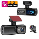 1080P 3 Channel DashCam, Front Inside Rear Triple Cam with 32GB Card