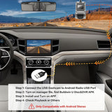 Podofo Waterproof USB DVR Dash Cam with G-Sensor Video Recorder