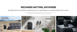 Anker SOLIX C300X DC Portable Power Station Generator with 100W Fast Charger