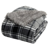Orvis Cozy Luxe Throw Blanket, 60" x 70" Velvet Plush Reverse to Faux Fur Throw