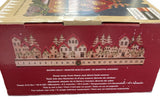 Holiday Wooden Village LED Advent Calendar, 30"x4"x8"