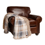Orvis Cozy Luxe Throw Blanket, 60" x 70" Velvet Plush Reverse to Faux Fur Throw