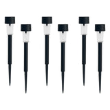 Mainstays Solar Powered LED Classic Column Pathway Light Set, 6 Count