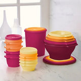 Tupperware Heritage 32-Piece Food Storage Set - Airtight Seal Bowls & Canisters