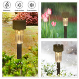 Mainstays Solar Powered LED Classic Column Pathway Light Set, 6 Count