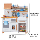 Kidkraft Fun and Fresh Wooden Play Kitchen, All-in-one Role-Playing Set for Kids