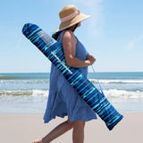 Tommy Bahama ANCHORX 7.5’ Beach Umbrella - Adjustable Height Octagonal Umbrella