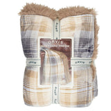 Orvis Cozy Luxe Throw Blanket, 60" x 70" Velvet Plush Reverse to Faux Fur Throw