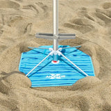 Tommy Bahama ANCHORX 7.5’ Beach Umbrella - Adjustable Height Octagonal Umbrella