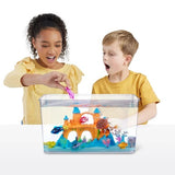 Robo Alive 17PC Light Up Aquarium Set - 3.1 Gallons of Water Fish Tank Playset