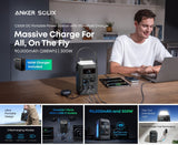 Anker SOLIX C300X DC Portable Power Station Generator with 100W Fast Charger