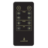 LumiPur Design Series Glass 6 PC Flickering LED Pillar Candle Set with Remote