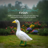 23" Wild Goose Garden Statue, White Porch Goose, Outfit-Compatible Plastic Lawn & Garden Figurine
