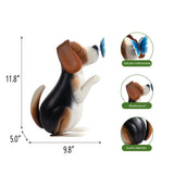 Mainstays Metal Dog with Butterfly Garden Statue, Weather-Resistant Hand-Painted Outdoor Décor