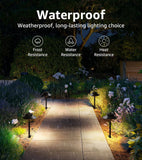 SUNVIE 4 Pack Low Voltage LED Pathway Lights – 150 lm 3 W Landscape Lighting