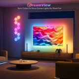 Govee Smart TV Backlight 3S for 65"–75" TVs, RGBIC+W Camera Sync LED Lights