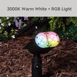Better Homes & Gardens 600 lm Solar Dual-Head LED Spotlight – Motion Sensor, RGB Lighting & Adjustable Heads