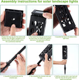 6 Pack Solar Pathway Lights, Outdoor Solar Powered LED Landscape Lighting