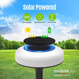 Bell+Howell Color Disk Lights – 4 Pack Solar Color-Changing LED Ground Lights