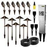 VOLT Low-Voltage LED Outdoor Landscape Lighting Kit with 150 W Transformer
