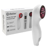 iReliev PainIQ+ Red and Near-Infrared Laser Therapy Device with Carrying Case, 650 nm and 808 nm, 2 Intensity Levels