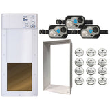 High Tech Pet Large Wi-Fi Pet Door Kit PX2-WFW with 3 Collars, Wall Tunnel
