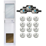 High Tech Pet Wi-Fi Patio Door Insert PX2-SRE-WF with 3 Collars