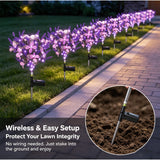 Solar Lavender Butterfly Lights (2 Pack) – Purple LED Garden Lights