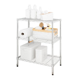Hyper Tough 3-Tier Wire Shelving Rack, 750 lb Capacity Metal Shelf
