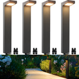 SUNVIE 4 Pack Low Voltage LED Pathway Lights – 500 lm 5 W Landscape Lighting