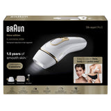 Braun Silk-expert Pro 5 PL5454 IPL Hair Reduction Device Set with 2 Caps, Venus Razor and Case