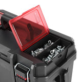 Hyper Tough 16-Inch Heavy-Duty Toolbox with Small Parts Organizer & Padlock Security