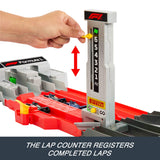 3-Car Hot Wheels Formula 1 Grand Prix Circuit Track Set – 3-Lane Booster, Lap Counter & DRS Overtake