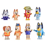 8-Pack 2.5"–3" Bluey Gotta Be Done Work Articulated Figures – Family & Friends