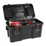 Hyper Tough 19-Inch Heavy-Duty Toolbox with Integrated Small Parts Organizer