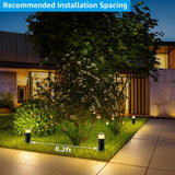 LEONLITE 4 Pack Low Voltage LED Pathway Lights – 400 lm 5W Landscape Lighting