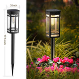ExcMark 6 Pack Solar Pathway Lights – 10 lm Warm White LED Landscape Lights
