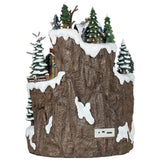 18.5" Snowy Woodland Christmas Village with 88 LED Lights, Music and Rotating Tree