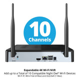Night Owl 4K Wireless Security System with 10-Channel 2 TB NVR, 8-Camera
