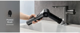 HOTO Flexi Cordless Spin Scrubber with Extension Rod, 8 Brush Heads, IPX7 Waterproof, 110-Min Runtime