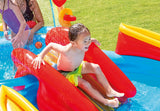 Intex Rainbow Ring Inflatable Play Center with Water Slide, Splash Pool & Backyard Water Games