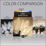 Wintergreen Lighting C9 Christmas Lights, 25-Ct 17FT LED String Lights for Holiday Decorations