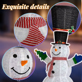 5.7' Lighted Pop-Up Snowman Christmas Decoration with 200 Warm-White LEDs