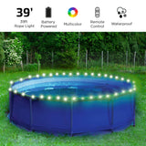 Merkury Innovations RGB Waterproof LED Rope Light with Remote, Color Changing Rope Light