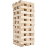 Hey! Play! Giant Wooden Blocks Tower Stacking Game,