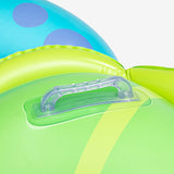 Funsicle Turtle Time Ride-On Inflatable Pool Float, 5.4 ft Giant Sea Turtle Ride-On
